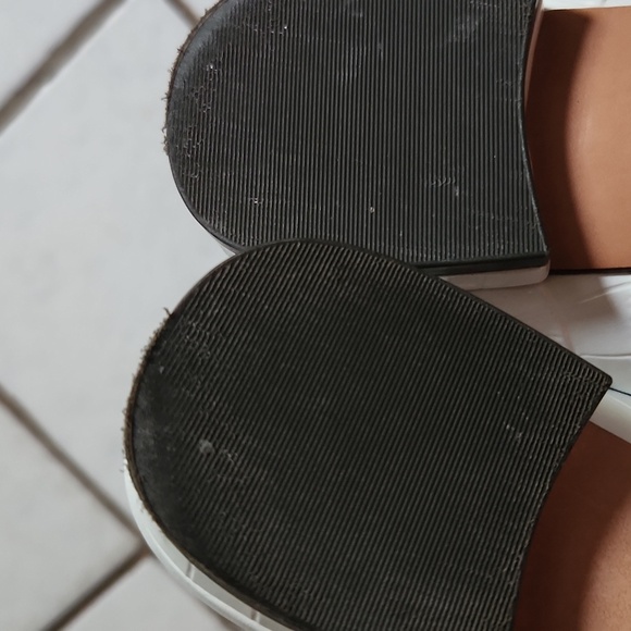 AD & Daughters Shoes 6.5 Jemma Croc White Leather Flat Pointed Slip On Mule - Picture 10 of 11